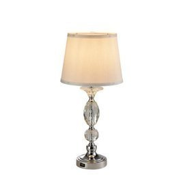 Lampka stołowa USB Dann Lux Design KIO CH-T DLD5299 chromowana podstawa