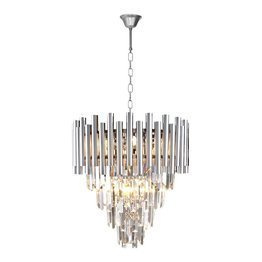 Żyrandol Milagro Madison 9 x E14 40W kolor chrom/kryształ