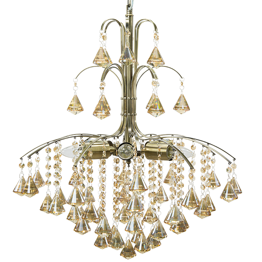 Monte Carlo 6246/6 21QG Elem Oprawa Wisząca Kryształowa mosiądz