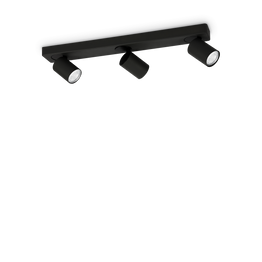 Lampa Sufitowa Ideal Lux Rudy Pl3 Round Nero 229058