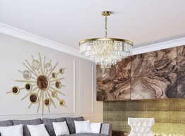 Żyrandol Kryształowy Maytoni Revero MOD085PL-16BS Złoty