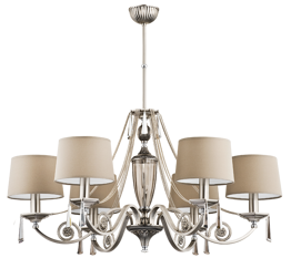 Lampa wisząca Kutek Monza MON-ZW-6(N/A) Nikiel