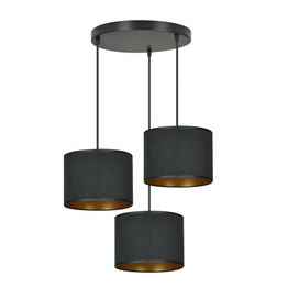 Lampa wisząca HILDE 3 BL PREMIUM BLACK czarny (1054/3PREM) - Emibig