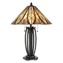 Lampa stołowa witraż Elstead Lighting Victory QZ-VICTORY-TL
