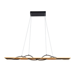 Italux PND-23848-30W-BK-GD Nowoczesna lampa wisząca Conato