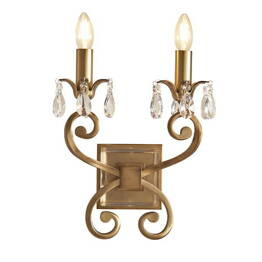 Oksana 2 Antyczny mosiądz Oprawa ścienna UL1W2B