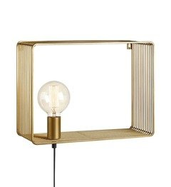 Markslojd Shelf 107815 - Kinkiet złoty 1 x E27 60 W