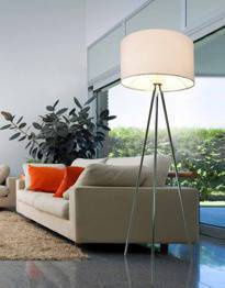 Lampa podłogowa AZzardo FINN biała AZ1037