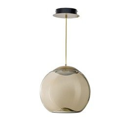 Żyrandol ze szkła dymnego Azzardo Helena A 21 W LED