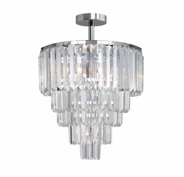 Plafon Kryształowy FC17106/6+3+1-CHROME+CL Zuma Line Amedeo