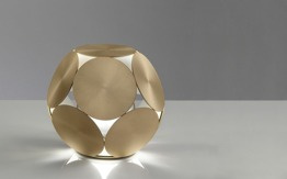 Masiero Timeo TL złoto/biała Lampa Biurkowa