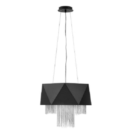 Żyrandol Elstead Lighting Zuma HK-ZUMA6-SBS Czarno  Srebrny