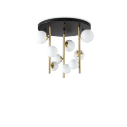 Plafon Ideal Lux Perlage Pl9 Bianco 328423