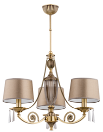 Lampa wisząca Kutek Monza MON-ZW-3(P/A) Patyna