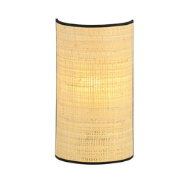Lampa ścienna ASTON K1 RATTAN czarny (1149/K1) - Emibig
