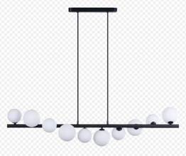 Czarny Żyrandol Azzardo Sybilla AZ4404