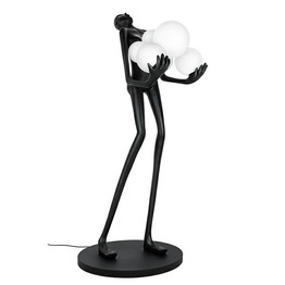 Człowiek lampa podłogowa HUMAN czarna