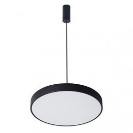 Italux Orbital 40cm Nowoczesna Lampa wisząca Czarna LED