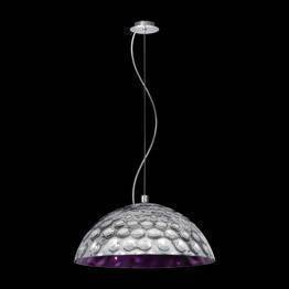 Żyrandol szklany Ramko Rita kolor srebrny/fioletowy