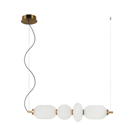 Żyrandol Italux Nico Pnd-8545-4H-Ab-Wh