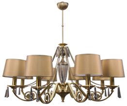 Lampa wisząca Kutek Monza MON-ZW-8(P/A) Patyna