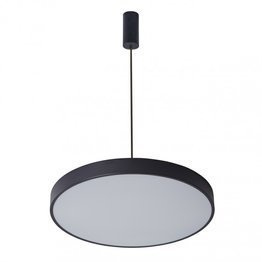 Italux Orbital 60cm Nowoczesna Lampa wisząca czarna LED