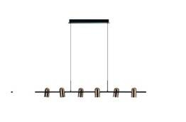 Nowoczesna Lampa  Azzardo Vivio Pendant 6 GO/BK AZ5729