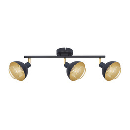 Lampa sufitowa Italux SPL-27357-3-BK-GD Savio
