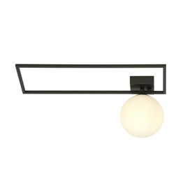 Lampa sufitowa IMAGO 1A BLACK/OPAL czarny (1130/1A) - Emibig