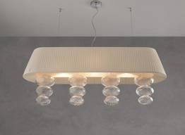 Vintage MUSA 120 Żyrandol brązowy