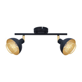 Lampa sufitowa Italux SPL-27357-2-BK-GD Savio