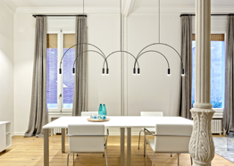 Zwis Nowoczesny Estiluz Volta L165.1T1D1T Czarny