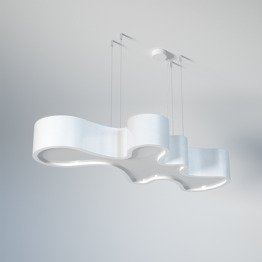 Cleoni Atego 140 Żyrandol 12391CCZP1 biały połysk