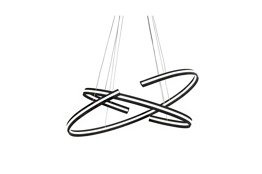 Zwis kręgi LED Azzardo Alessia czarna AZ3355 Ściemnialna