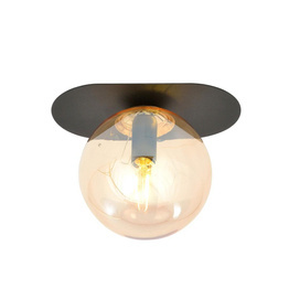 Lampa sufitowa PLAZA 1 BLACK/MIODOWY czarny (1120/1) - Emibig