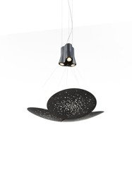 Stylowy Żyrandol Fabbian Lens F46 A05 14 Kolor Satynowy