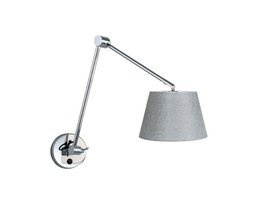 Lampa Ścienna Adam S szara Azzardo AZ1843+AZ2601