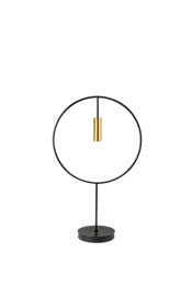 Estiluz Revolta M-3637-M Lampa Biurkowa Czarno złota
