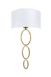 Berella Light Alia WH/GD BL5400 Elegancki Kinkiet Biało Złoty