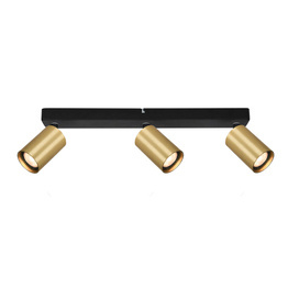 Lampa Sufitowa Italux Nesto SPL-23436-3-BK-GD