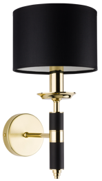 Kutek Mood Modesto Kinkiet czarno-złoty