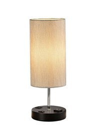 Lampka stołowa z ładowarką USB USB Dann Lux Design JEN BK-T DLD5298 czarna