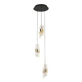 Lampa wisząca Italux Tonga PND-26374-3-23W-3K-BK-GD