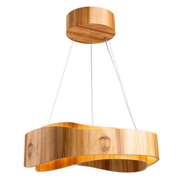 Zwis z forniru tekowego Accord Lighting Horizon QN-HORIZON-RING-LED-60-TEAK