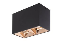 Spot Podwójny Berella Light Piri 2 BK+CO BL5165 Czarno Miedziany