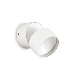 Kinkiet Zewnętrzny Ideal Lux Omega Ap Round Bianco 3000k 285474
