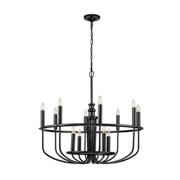 Capitol KL-CAPITOL-HILL12-BLK Elstead Lighting Lampa wisząca