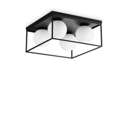Plafon Ideal Lux Lingotto Pl4 Nero 327860