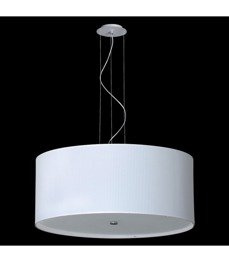 Żyrandol biały Ramko Rondo Plisa 50