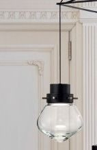 Light Hearth SP 7/295 przydymione szkło/czarny lakierowany Oprawa Wisząca LED Sillux